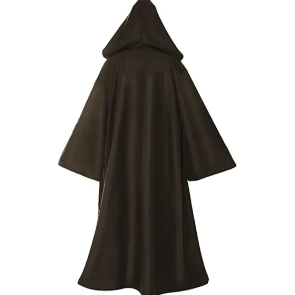Svart kappa med huva för vuxna och barn, unisex vampyrkappa, Darth Vader-dräkt, halloweenkostym, häxkappa, jediklänning, lång kappa för halloween> Dräkter