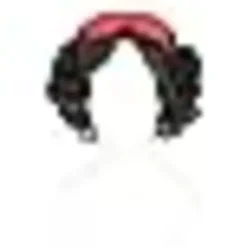 Svart kort bob + rosettaccessoarer prinsessperuk för flickor cosplay> Peruker