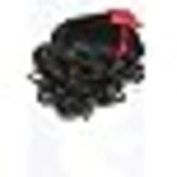 Svart kort bob + rosettaccessoarer prinsessperuk för flickor cosplay> Peruker