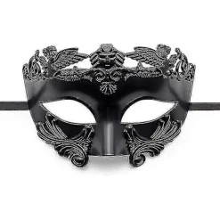 Svart Maskeradmask för Män - Romersk Grekisk Mytologi Ventiansk Mask Halloween Cosplay Karneval> Masker