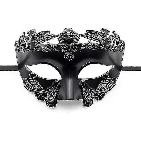 Svart Maskeradmask för Män - Romersk Grekisk Mytologi Ventiansk Mask Halloween Cosplay Karneval> Masker
