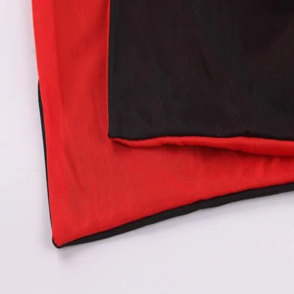 Svart och röd vändbar cape Halloween Cape Vampyrdräkt Maskerad Dracula Magiker Djävul Cosplay Vuxen Barn Röd och Svart Stå med Huva 150CM/59" 150CM/59" | Fyndiq> Dräkter