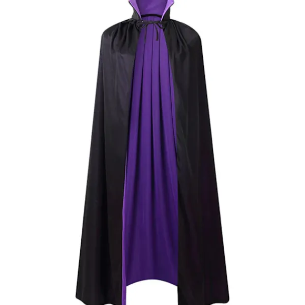 Svart och röd vändbar cape Halloween Cape Vampyrdräkt Maskerad Dracula Magiker Djävul Cosplay Vuxen Barn Lila och Svart Ståkrage 120CM/47"—yux 120CM/47" | Fyndiq> Dräkter