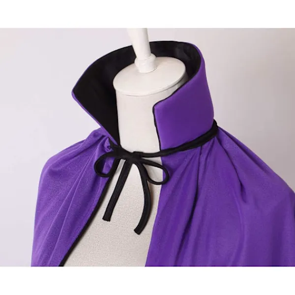 Svart och röd vändbar cape Halloween Cape Vampyrdräkt Maskerad Dracula Magiker Djävul Cosplay Vuxen Barn Lila och Svart Ståkrage 120CM/47"—yux 120CM/47" | Fyndiq> Dräkter