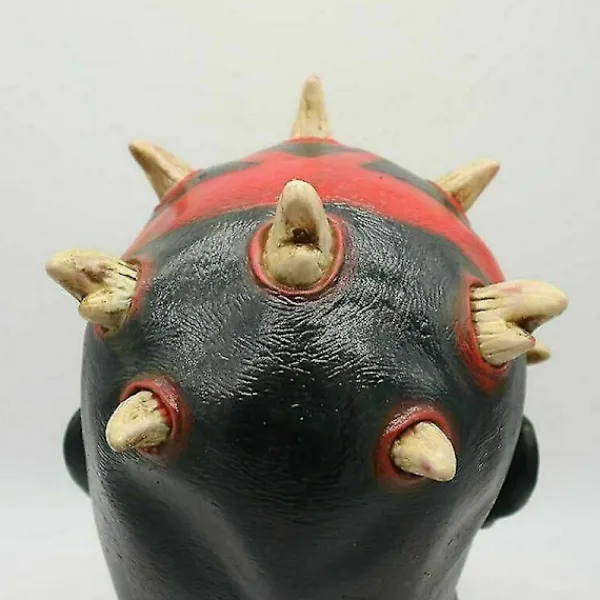 Szsh Star Wars Darth Maul Deluxe Vuxen Ondskefull Läskig Kostym Mask Latex Halloween Party> Masker