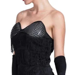 20-talets Retro Kvinnor Sexig Svart Flapper Klänning Cosplay Halloween Kostym Vuxen Modern Dam Karneval Bal Maskeradklänning S><noscript><img width=