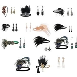 1920-tals lapper Kostym Pannband Halsband Handske Armband Gatsby M[SL] One size><noscript><img width=