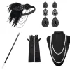 1920-tals Flapper Kostym Pannband Halsband Handskar Armband Gatsby MD Onesize DD Onesize> Tillbehör