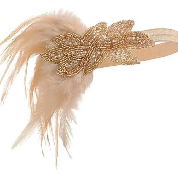EURL 1920-tals Flapper Tiara "The Great Gatsby" Kostymtillbehör 1920-tals Flapper Pannband Pärlhalsband Handskar Plastställ> Tillbehör