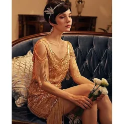 1920-tals kostymtillbehör Maskeradpannband Kristall Flapperpannband Gatsby 1920-tals konstpannband Inspirerad lövkrona Pärla><noscript><img width=