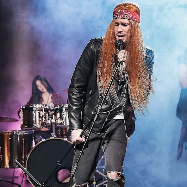 FMYSJ 1980-tals Metal Rocker Rockstar Rock N Roll Kostym 70-tal 80-tal Festtillbehör Set Hårband Tatuering Manschetter Handskar Punk Armband (FMY) | Fyndiq> Tillbehör