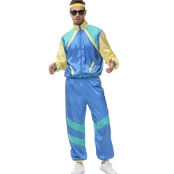 80-talskostym Retro träningsoverall Hip Hop kostym fest för män kvinnor M> Dräkter