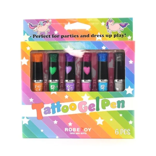 Tatueringpennor Deluxe 6-pack 90> Smink