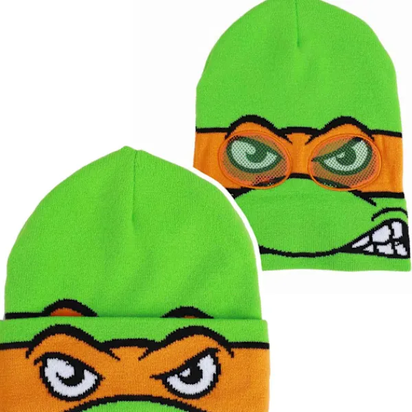 Teenage Mutant Ninja Turtles Michelangelo Cosplay Nedvikt Mössa> Huvudbonader