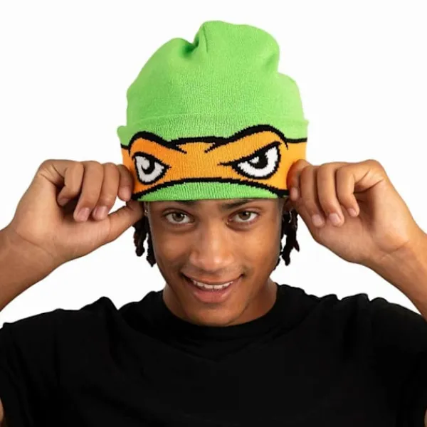 Teenage Mutant Ninja Turtles Michelangelo Cosplay Nedvikt Mössa> Huvudbonader