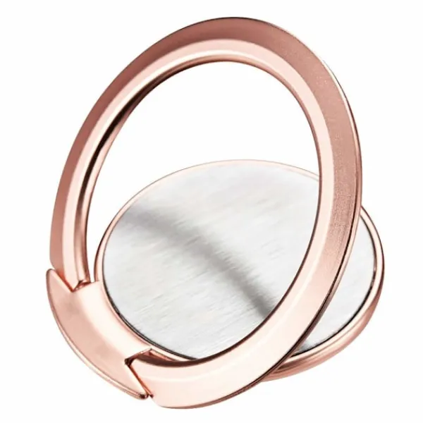 Telefonringhållare, Ultratunn 360° Roterande Fingergrepp Ringhållare Kompatibel med Magnetisk Bilhållare för iPhone Samsung Galaxy (Roséguld)-FA-> Peruker