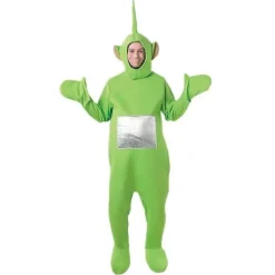 Teletubbies Vuxen Onesie med Huvudstycke Söt Plysch Jumpsuit Party Cosplay Outfit 180cm><noscript><img width=