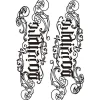 Unbranded Temporär Tatuering Ärm - 5-pack Modell 4 B> Smink