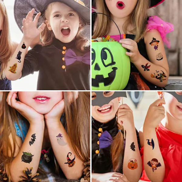 INF Temporära tatueringar för Halloween 10 ark> Smink