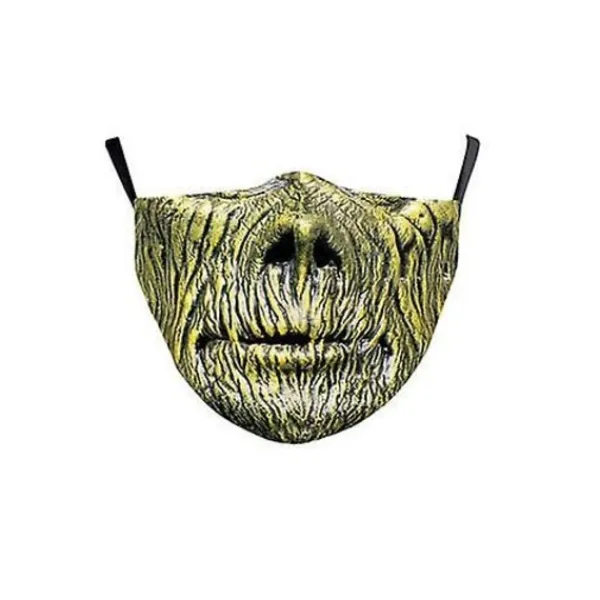 Återanvändbar Unisex Rolig Tvättbar Ansiktsmask Halv Ansikte Mun Märke HipHop Tecknad Jul 5pcs Random color> Masker
