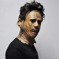 Texas Chainsaw Massacre Leatherface Mask Latex Läskig Film Halloween Cosplay Kostym Fest Evenemang Rekvisita Leksaker Karnevalsmask -FA-> Masker
