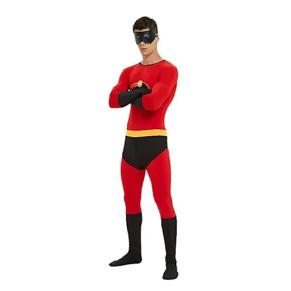 The Incredibles Costume Jack Parr Cosplay Jumpsuit Incredibles Bob Parr Cosplay Adult Kid Bodysuit Mask Suit Halloween Costume _iu -a 150> Dräkter