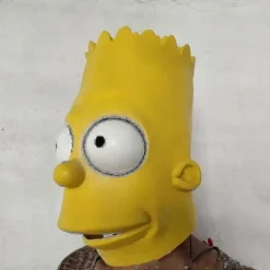 The Simpsons Bart Mask Halloween Högkvalitativ Latex Kostym Mask> Masker
