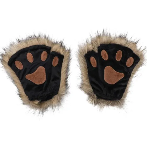 Therian Tassar, Kattass 1 Par Halvfinger Therian Tassar Söta Broderade Pälstassar Dekorativa Realistiska Asshandskar för Barn Vuxna Cosplay Scen, | Fyndiq> Tillbehör