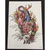 XiaoTeng Tillfällig Tatuering 21 x 15cm - orientalisk tiger / drake> Smink