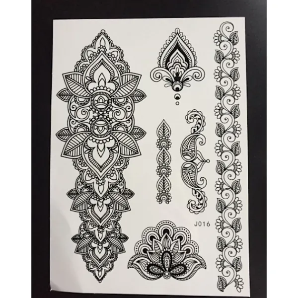 XiaoTeng Tillfällig Tatuering 21 x 15cm - armband mönster> Smink