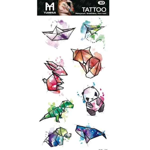 XiaoTeng Tillfällig Tatuering 19 x 9cm - Pappersfigurer> Smink