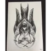 XiaoTeng Tillfällig Tatuering 21 x 15cm - Bird Eye> Smink