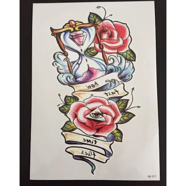 XiaoTeng Tillfällig Tatuering 21 x 15cm - All seeing lotus> Smink