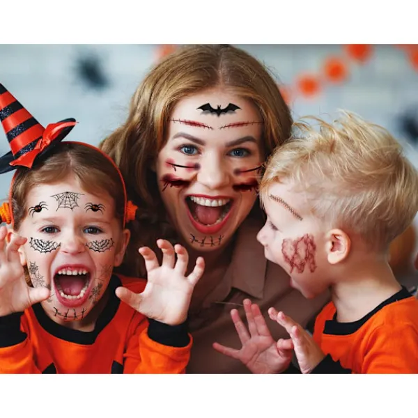 Tillfälliga tatueringar för Halloween - Realistiskt blodmotiv> Smink