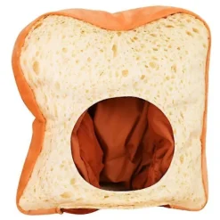 Toast Mjuk Tyg Brödskivor Plysch Huvudbonad (38cm), Söt och Rolig Hatt Plysch Brödhatt Nyhet Klädhatt Födelsedag Foto Rekvisita Vuxna Barn> Huvudbonader