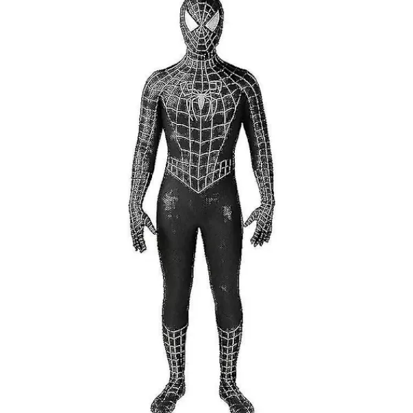 Tobey Maguire Spiderman Kostym Svart/röd Raimi Spider Man Cosplay Superhjälte Zentai Dräkt Halloween Kostymer 190> Dräkter