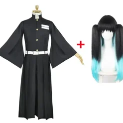 Tokito Muichiro Cosplay Demon Slayer Kimetsu no Yaiba Kostym Kisatsutai Uniform Set Halloweenfest Anime Kläder M><noscript><img width=