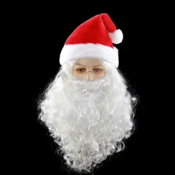 Tomte peruk skägg komplett set Jesus peruk Europa och USA långt lockigt hår jul peruk skägg set-B modeller><noscript><img width=