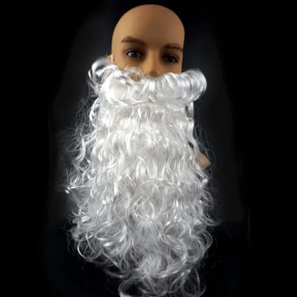 Tomte Skägg Peruk Hatt Set, Tomte Peruk, Karaktärskostym Vitt Skägg Tomte Peruk> Tillbehör