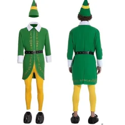 Tomtedräkt för män och kvinnor - Tomtedräkt för vuxna Komplett set Halloween Jul Cosplay Outfits XS-3XL M> Dräkter