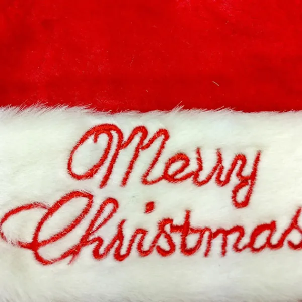 MTK TomteLuva Broderad Merry Christmas> Huvudbonader
