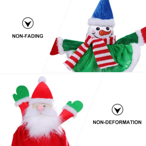 Tomteluva Jul Rekvisita Nyår Rolig Julhatt Vuxna Barn Juldekorationer Till Hemma Jultomten> Huvudbonader