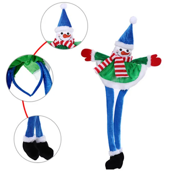 Tomteluva Jul Rekvisita Nyår Rolig Julhatt Vuxna Barn Juldekorationer Till Hemma Jultomten> Huvudbonader