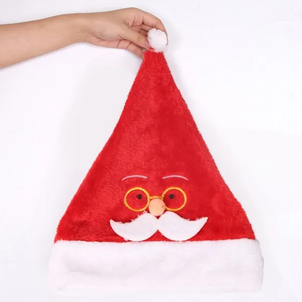 MTK Tomteluva Julhatt Jultomte Julfest Klä upp - Tomte med glasögon> Huvudbonader