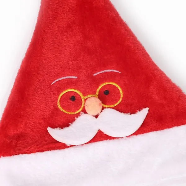 MTK Tomteluva Julhatt Jultomte Julfest Klä upp - Tomte med glasögon> Huvudbonader