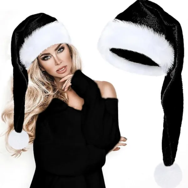 Selected deals Tomteluva Lång Jul Sammet Tomteluva Varm Vinterdräkt Julfesttillbehör för Cosplayfester Scenframträdanden> Huvudbonader