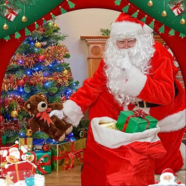 Tomteluvor Tomteskägg och Tomteperuk Juldekorationer Julhatt Skägg och Peruk Set för Vuxna Familjefester Presenter Fancy Nyhet Kostymklänning 3x Santa Beards | Fyndiq> Tillbehör