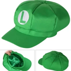 TRIXES 2-pack Mario och Luigi-hattar, röda och gröna kepsar med videospeltema><noscript><img width=