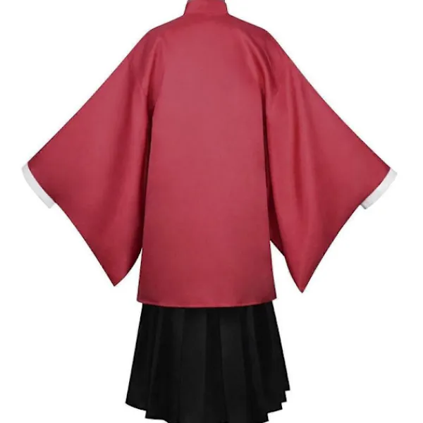 Tsugikuni Yoriichi kostym anime cosplay män kimono uniform med örhängen tatuering XS> Dräkter