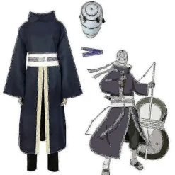 Uchiha Obito Tobi Mask & Ninja Kostym för Halloween Cosplay[JUN] S> Dräkter